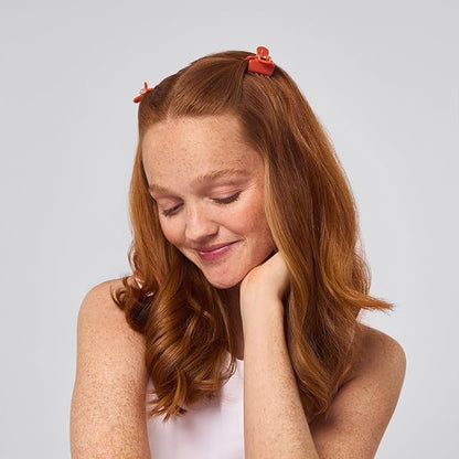Kitsch Small Hair Clips for Women and Girls – Mini Claw Clips – Hair Accessories for Women – Daily Styling, Recycled, Cherry Blossom Design – 8pc Set