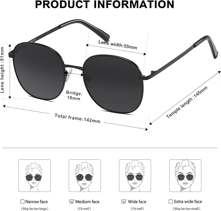 SOJOS Classic Trendy Square Sunglasses for Women Men Cute Big Frame Gold Shades SJ1137