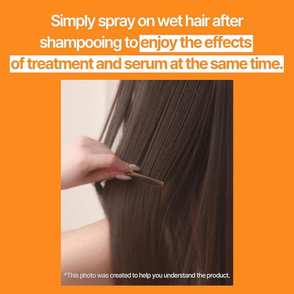 Mise En Scene Hair Mist by Perfect Serum | Non greasy Leave-In Conditioner for 2 Way Use, Golden Moroccan Argan Oil, Nourishing 7 Oils, Chemical-Free Formula, 5.07 Fl. Oz.(150ml)