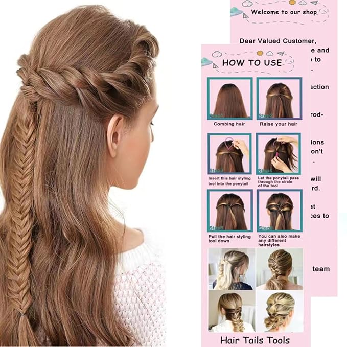 5Pcs Slick Hair Brush Set with 2Pcs Topsy Hair Tail Tool 1Pcs Bristle Teasing Hair Brushes 1Pcs Edge Brush 1Pcs Rat Tail Comb Woman,Girls,Hair Flyaways Styling,Edge&Back Combing biack