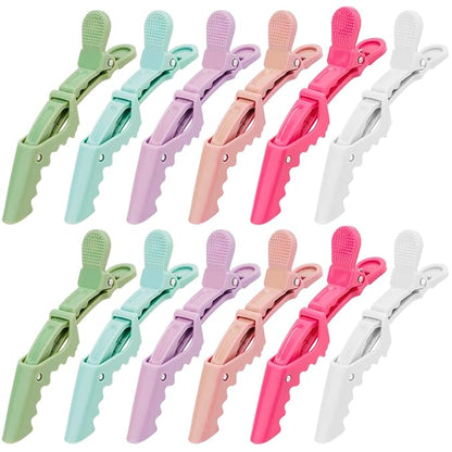 12Pcs Alligator Clips for Hair Sectioning and Styling - Style A Professional Hair Accessories for Salon and Home Use