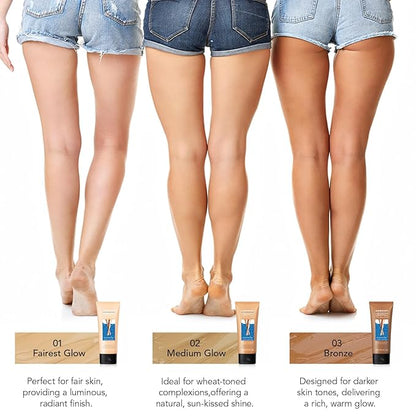 2Pcs Leg Effect Waterproof Makeup, Long-Lasting, Natural Leg Coverage, Body Foundation to Cover Vein, Tattoo and Flaw (01#Fairest, 2Pcs)
