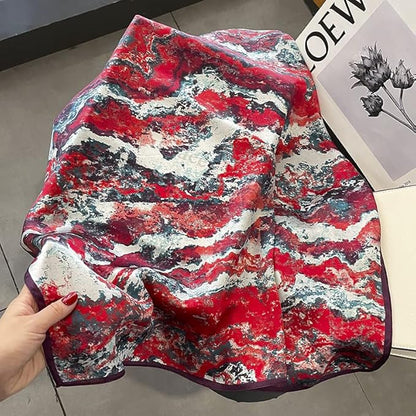100% Pure Mulberry Silk Scarfs 26"x26" Square Scarf Women Neckerchief Headscarf hair scarf bandana Gift Packed