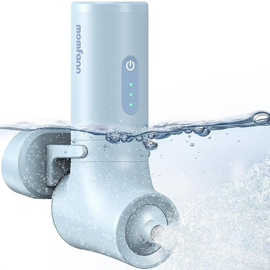 Bath Jet Spa, Bubble Maker/Bath Jet Mode, Cordless Portable Bathtub Accessories with 3-Level Adjustable Speed, Bathtub Jets for Home Spa, Relaxing (Blue)