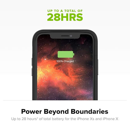 mophie Juice Pack Air- Wireless Charging - Protective Battery Pack Case for Apple iPhone Xs/X - Red