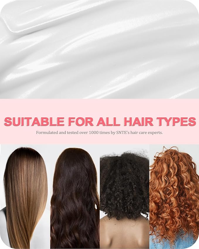 4-In-1 Styling Cream, Hair Styling Cream for Slick Back Hair, Anti Frizz Hair Cream for Smooth & Soft, Add Shine Curl Defining Cream, Non-greasy Hair Cream for Curly, Frizzy, Dry Hair, Travel Size