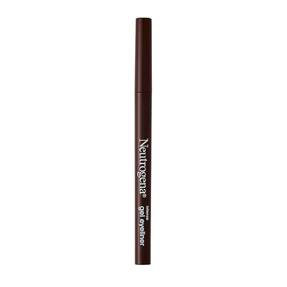 Neutrogena Intense Gel Eyeliner with Antioxidant Vitamin E, Smudge- & Water-Resistant Eyeliner Makeup for Precision Application, Dark Brown, 0.004 oz
