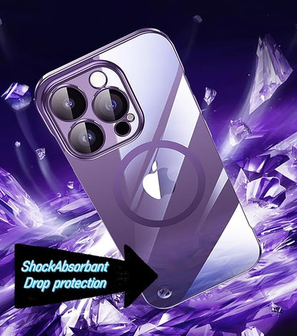 Compatible iPhone 16 Plus Silicone Minimalist Case with Camera Lens Bumper, Frameless, Ultra Thin, Shockproof, Gold