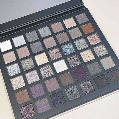 42 Colors Smokey Eye Shadow Makeup Palette,Nude White Black Grey Brown Matte Shimmer High Pigment Neutral Natural Eyeshadow,Waterproof,Blendable Long Lasting Naturing-Looking,Vegan & Cruelty-Free
