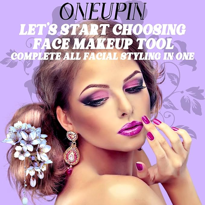 4Pcs Eyeliner Stencils Reusable Silicone Eyeliner Aid Mascara Shield Guard Eyeliner Eyelash Lipstick Eyeshadow Applicators Aid Tool Multifunctional Eye Makeup Tool for Women, Beginners（Purple）