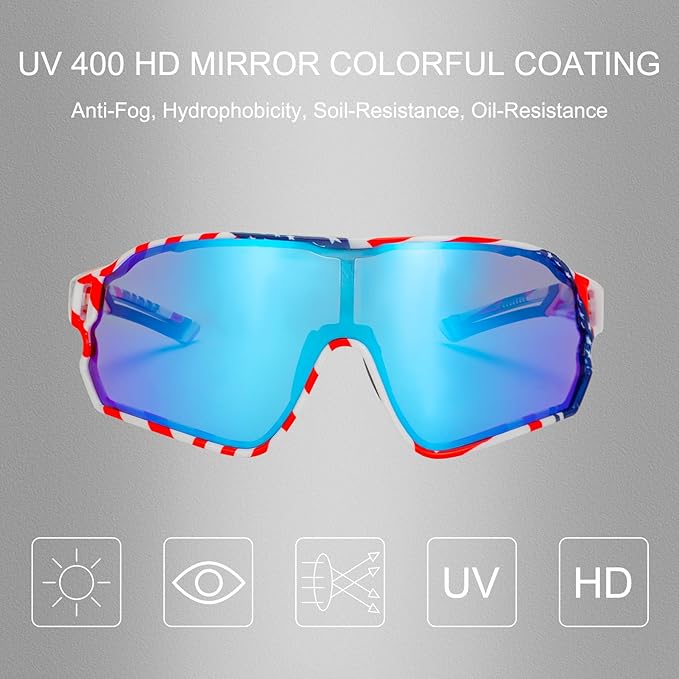 ROCKBROS Polarized Sunglasses UV Protection for Women Men Cycling Sunglasses