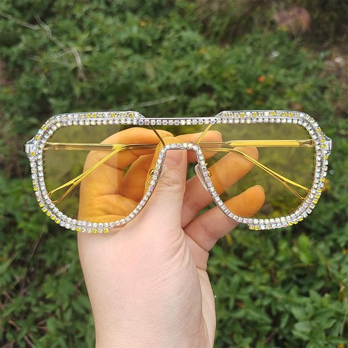 willochra Fashion Oversized Square Women Sunglasses Vintage Punk Men Outdoor Eyewear Shades UV400