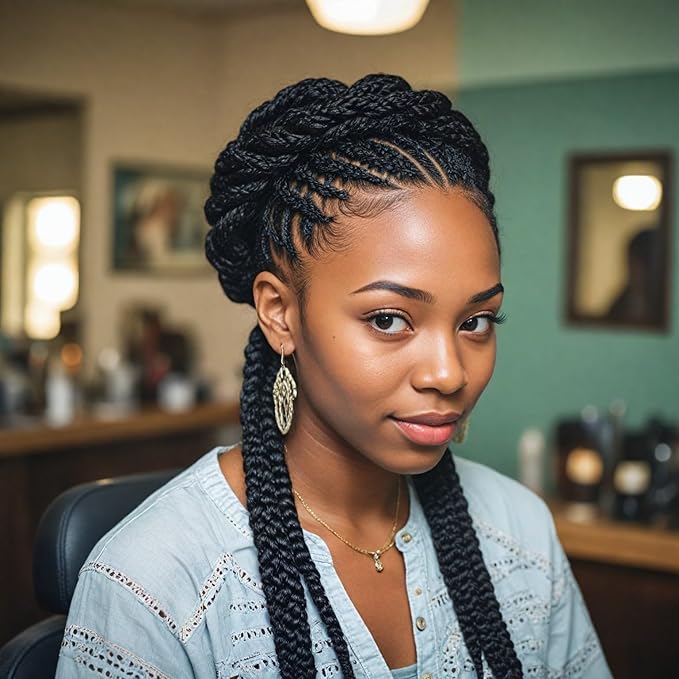 Natural Hair Gel, Organic Professional Protien-Rich Braiding/Edge Control Megahold Conditioning & Shining Jam, 16 oz