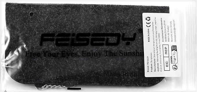 FEISEDY Polarized Vintage Sunglasses American Womens Square Jackie O Cat Eye Sunglasses B2451