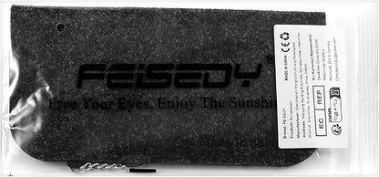 FEISEDY Polarized Vintage Sunglasses American Womens Square Jackie O Cat Eye Sunglasses B2451