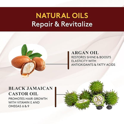 OKAY | Black Jamaican Castor Oil Coconut Curls Conditioner | For All Hair Types & Textures | Condition, Strengthen & Regrow Hair | With Argan Oil | Free of Paraben, Silicone, Sulfate | 12 oz