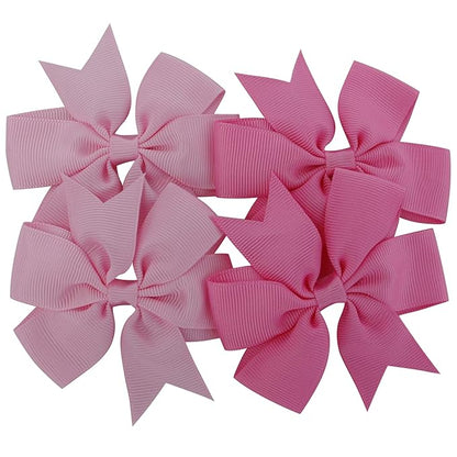 60Piece Grosgrain Ribbon Pinwheel Hair Bows Boutique Bow Alligator Clips For Girls Toddlers Teens Gifts In Pairs