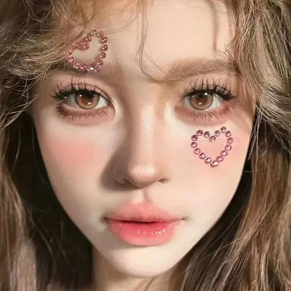 NOOEPC Face Gems Hair Gems, Self-Adhesive Face Jewels Eye Jewels Rhinestones DIY Face Gems Stick on, Hair Body Rhinestones Gems Crystals Pearls for Face Eyes Makeup Body, Crafts
