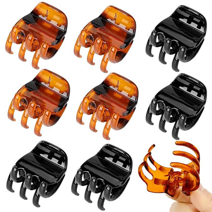 8 Pack 1.3 Inch Strong Hold Hair Claw Clips, Non-Slip Jaw Clips for Thick & Medium Hair, Lightweight Hair Styling Accessories for Women