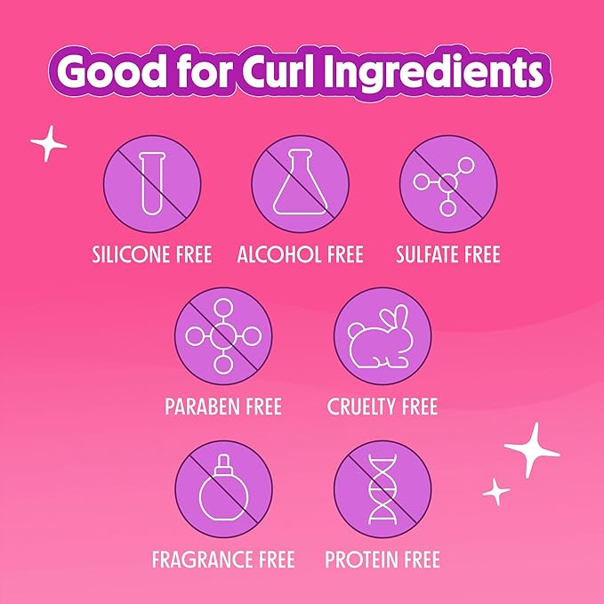 Not Your Mother's Fragrance-Free Curl Talk Sculpting Gel & Defining Cream (2-Pack) - 6 fl oz - Protein-Free Hair Products for Sensitive Curls