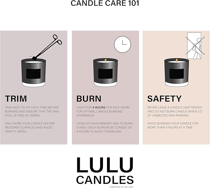 Lulu Candles | in The Clouds Collection | Lavender Haze | Spring Candle | Hand Poured in The USA | Highly Scented & Long Lasting (9 Oz. Gift Box)