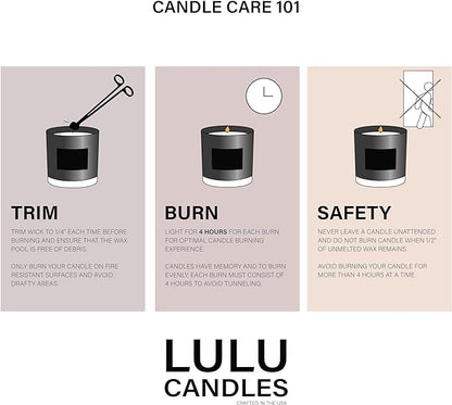 Lulu Candles | Ocean Breeze | Highly Scented Candles for Home | Soy Blend Jar Candle with 100% Cotton Wick | Slow Burning (6 Oz.)