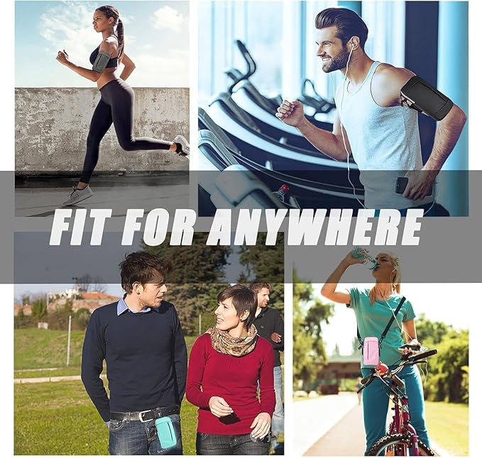 Phone Holder for Running Armband Sports,Cell Phone Purse Small Crossbody Bags for Women Men Kids, iPhone 11 12 13 14 15 Pro Max Xs Xr X 8 7 Plus SE Mini Galaxy Ultra S24 Note Arm Bands Pouch