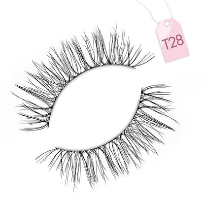 Onlyall Natural Lashes Wispy Lashes Natural Look False Eyelashes Natural Flared Eyelashes False Eye Lashes Soft Fluffy Lashes 7 Pairs T28
