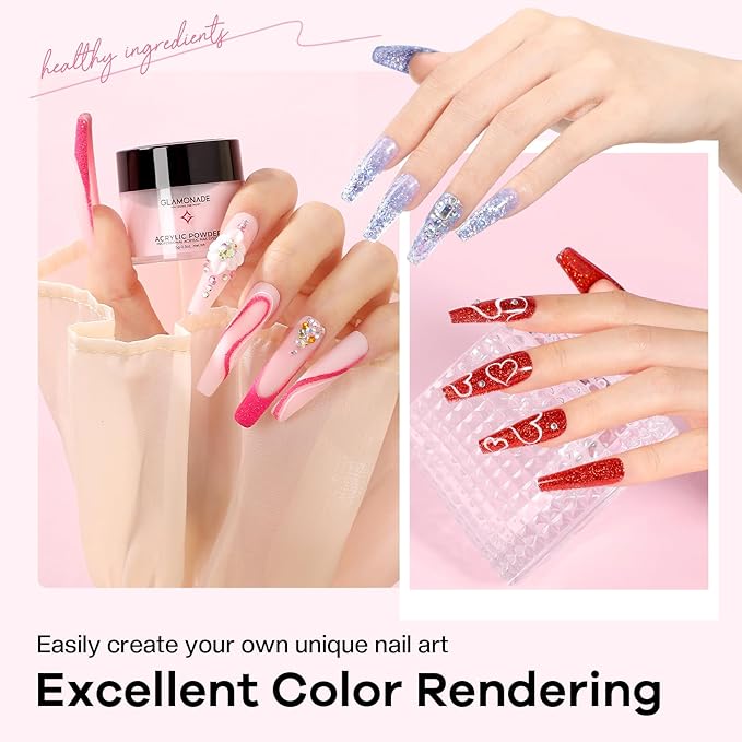 Nail Kit Acrylic Set: Professional Nail Kit with everything for Beginners Acrylic Powder Kit Nail Art Tool Women Salon