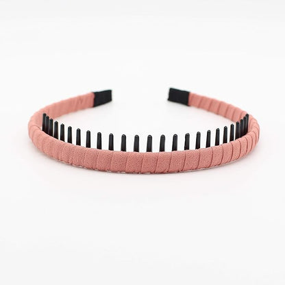 Multicolor Stylish Teeth Comb Hair Hoop Hairband Headband Soft Comfy Non-slip Hair Accessories for Women/Girl(4 color)