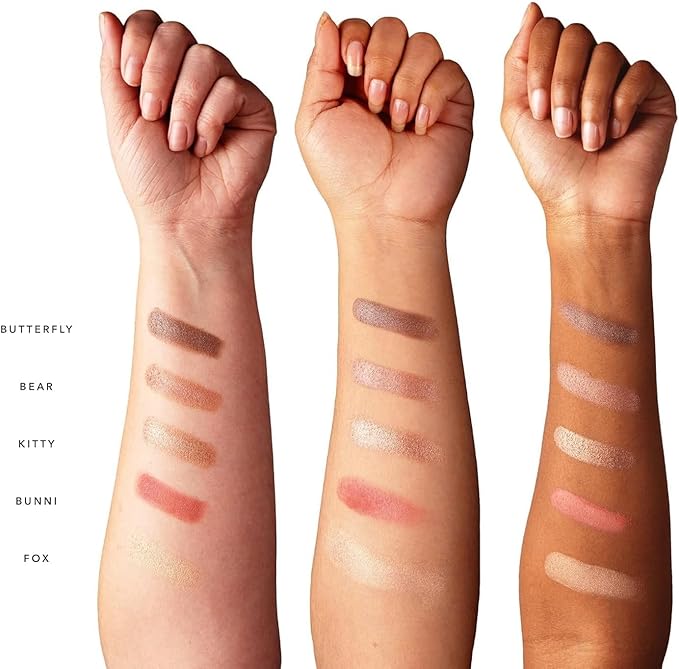 100% PURE Better Naked Makeup Palette All in One Compact 3 Eyeshadow, Blush, Face Highlighter, Fruit Pigmented Natural Nude Neutral Look for All Skin Types - Vegan (Soft Rose, Taupe, Beige Tones)
