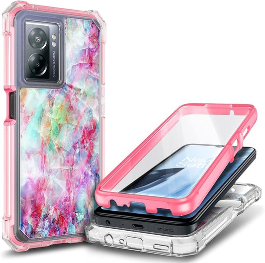 NZND Compatible with OnePlus Nord N300 5G Case with [Built-in Screen Protector], Full-Body Protective Shockproof Rugged Bumper Cover, Impact Resist Phone Case (Fantasy)