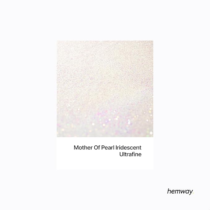Mother of Pearl Iridescent Ultra Sparkle Glitter, Craft Glitter for Tumblers Candle Slime, Festival Body Face Nail Glitter, Glitters Powder Packs for Resin Mother of Pearl 100g / 3.5oz