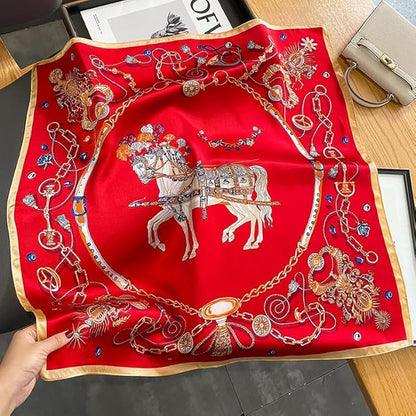 100% Pure Mulberry Silk Scarfs 26"x26" Square Scarf Women Neckerchief Headscarf hair scarf bandana Gift Packed