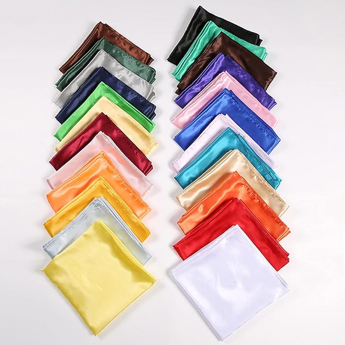 35" Satin Head Scarf Large Square Scarf Silk Feeling Fashion Hair Wrapping Scarves for Women Girls