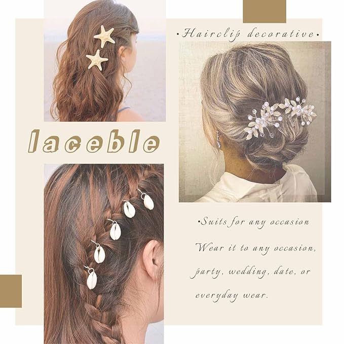 Boho Leaf Hair Clip Hairpin Hollow Leaf Barrette Hair Clips Vintage Gold Bobby Pin Hair Barrette Bridal Hair Pin Decorative Hair Accessories for Women and Girl Headpiece