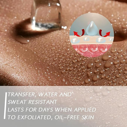 2pcs All Over Complexion Body Coverage,Tattoo Cover Up Makeup Waterproof,Body Makeup Waterproof No Transfer,Long Last Body Foundation