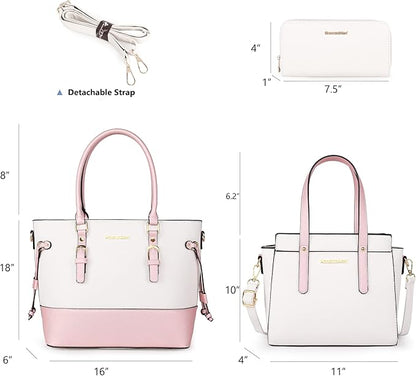 Montana West 3PCS Purses for Women Tote Bag and Wallet Set Shoulder Satchel Handbags