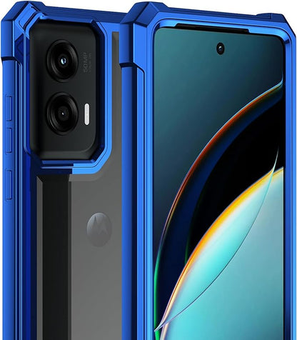 Ailiber for Motorola Moto G Stylus 5G 2024 Cell Phone Case, Motorola G Stylus 2024 Case with Screen Protector, Dual Layer Shockproof Bumper, Anti Yellowing, Slim [Scratch-Resistant]-Blue