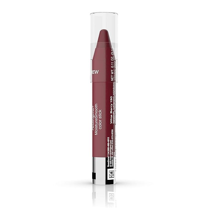 Neutrogena Moisturesmooth Color Stick, 130 Wine Berry.011 Oz. (Pack of 2)
