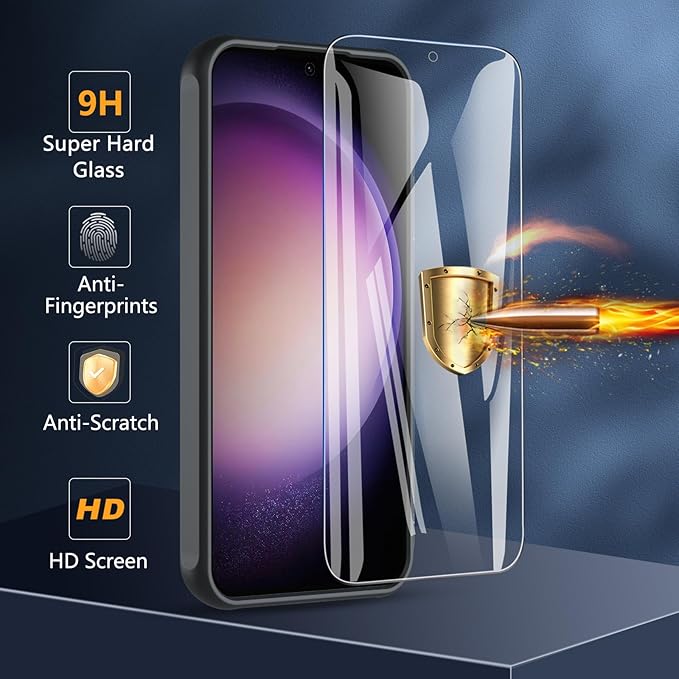 For Samsung Galaxy S23 FE Case 6.4'', Magnetic Galaxy S23 FE Case Compatible with Magsafe with Screen Protector [Military-Grade Protection] Shockproof Phone Case Samsung S23 FE Protective Cover, Black