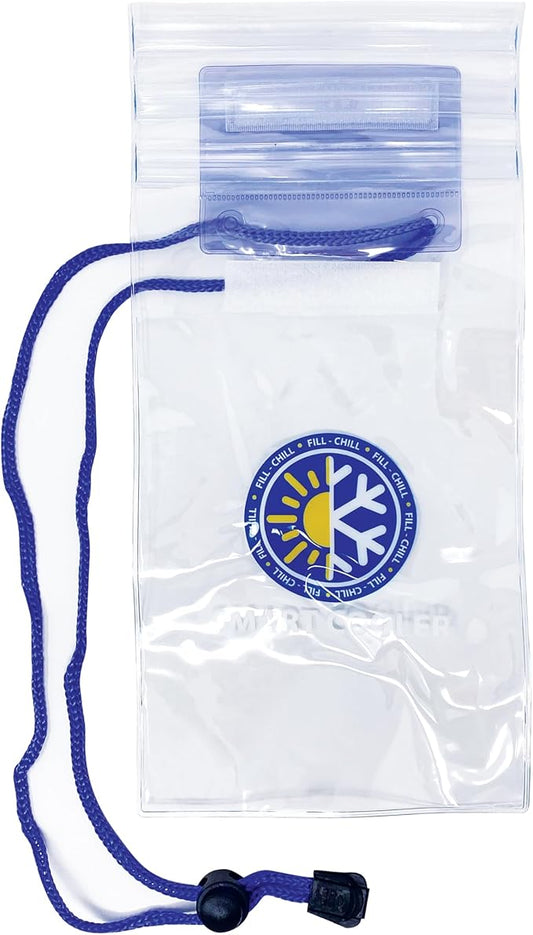 Original Fill-Chill. Keeps Your Smartphone Cool and Protected from overheating on hot Summer Days. Large Capacity ice Pocket, just Fill with ice and go!