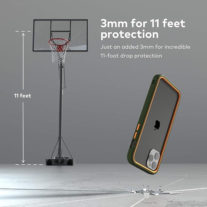 RhinoShield Bumper Case Compatible with [iPhone 12 Pro Max] | CrashGuard NX - Shock Absorbent Slim Design Protective Cover 3.5M / 11ft Drop Protection - Navy Blue