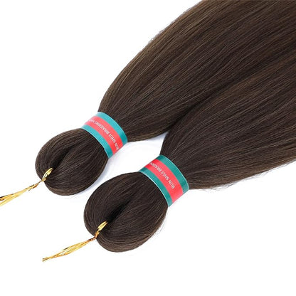 Ombre Pre stretched Braiding Hair, 36 Inch Braid Hair Extensions, 8 packs Multi Color blend braiding hair pre-stretched, Crochet Hair Braiding(36''-8packs,4/30/27)