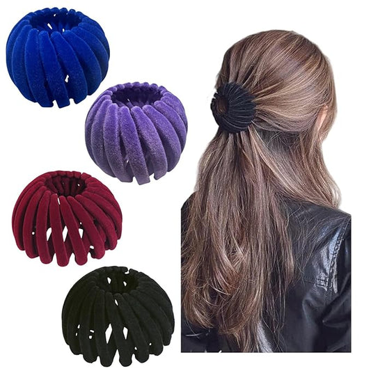 4PCS Bird Nest Magic Clips Hair Accessories for Women Birds Nest Clips
