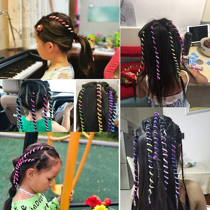 12 Colors Girls Hair Braid Clips, Hair Styling Twister Barrette, Spiral Spin Hair Tool Accessories for Birthday Pary, Bar, Wedding