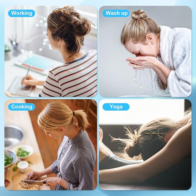 MORGLES 2.75"Long Bobby Pins for Thick Hair, 120PCS Large Bobby Pins Blonde for Women Girls with Box