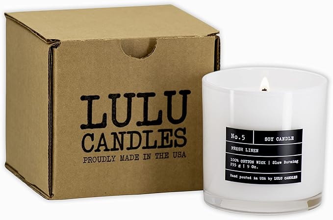 Lulu Candles | Pineapple Evergreen | Luxury Scented Soy Jar Candle | Hand Poured in The USA | Highly Scented Candles for Home Fragrance & Decor (9 Oz.)