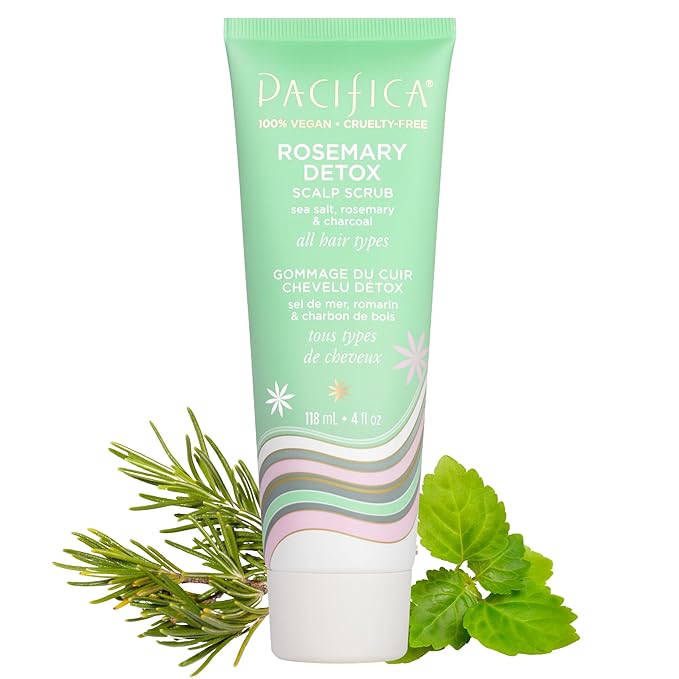PACIFICA Rosemary Detox Scalp Scrub by Pacifica for Women - 4 oz Scrub, White