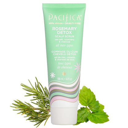 PACIFICA Rosemary Detox Scalp Scrub by Pacifica for Women - 4 oz Scrub, White